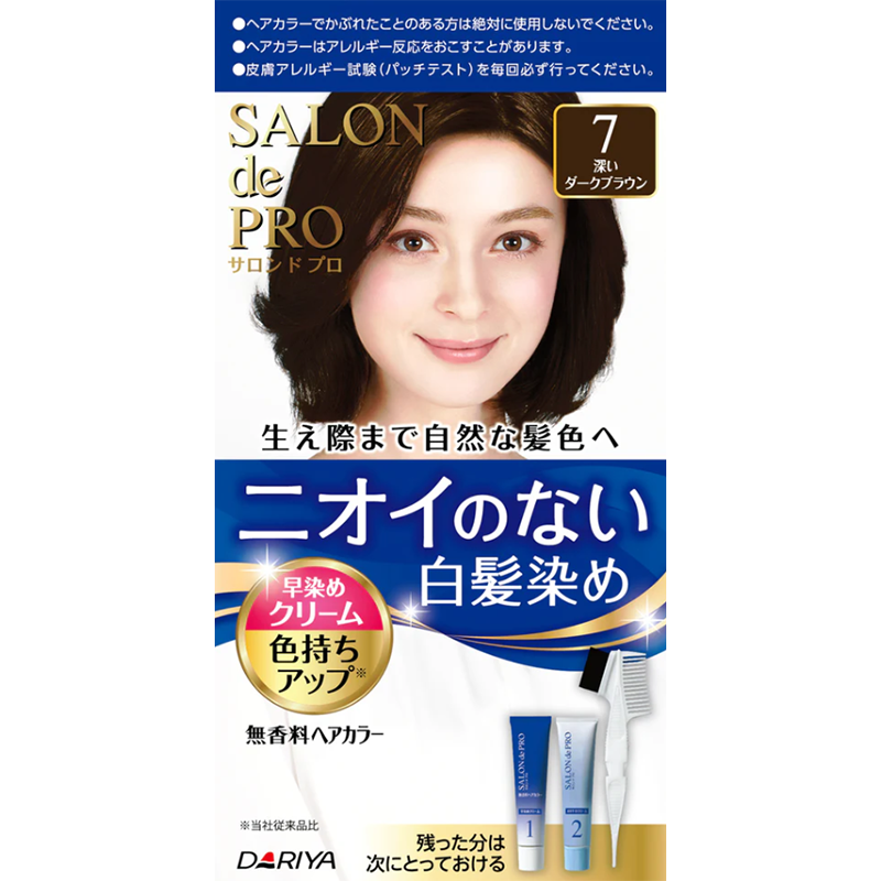 DARIYA Salon de Pro Fragrance-free hair color Early dyeing cream 7