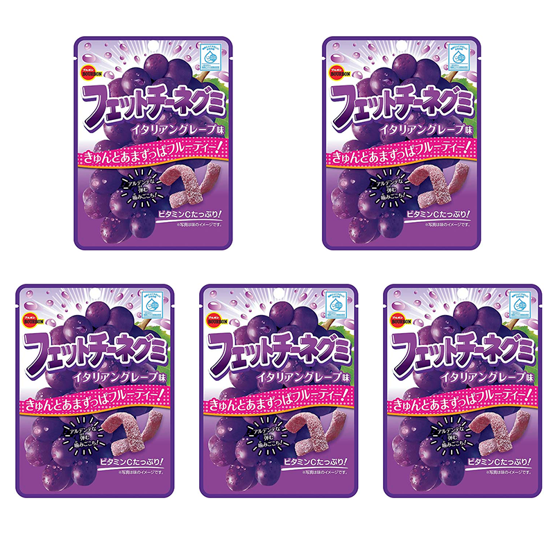Bourbon Grape Juice Gummies - 50g*5 packs