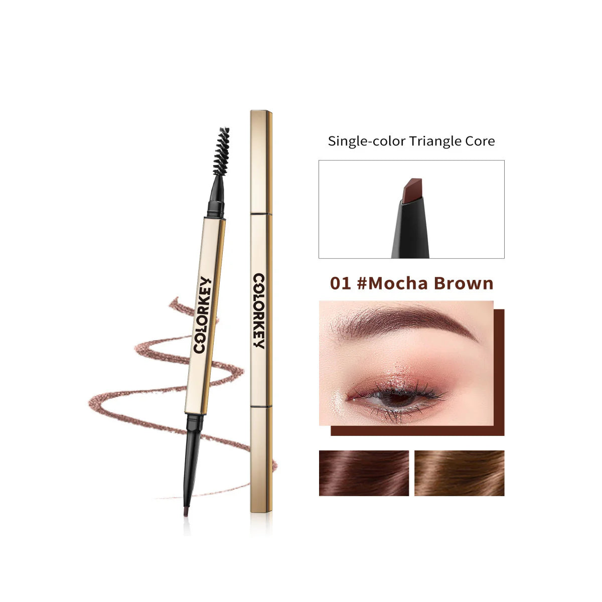 COLORLEY Sketch Eyebrow Pencil 01 Mocha Brown