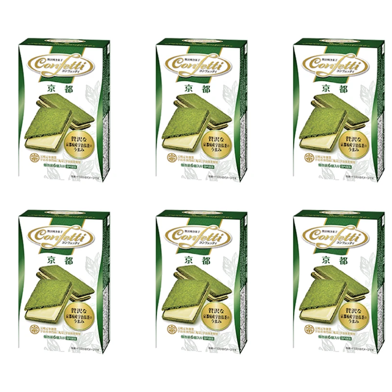 Ito Seika Confetti Kyoto Matcha Biscuits6 Pieces × 6 boxes