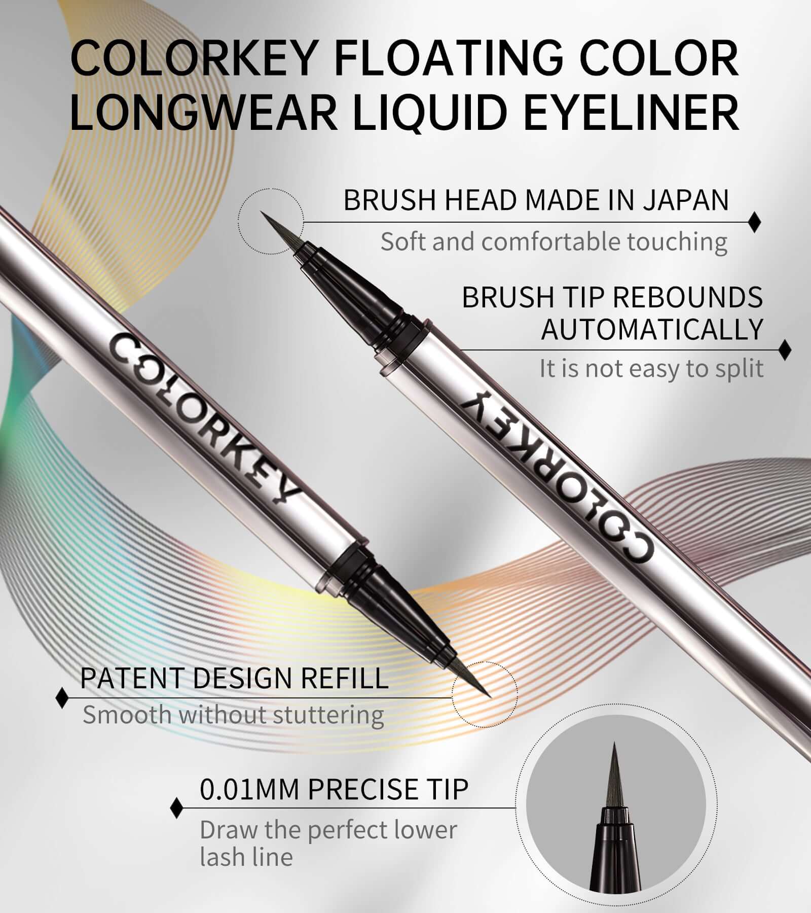 COLORKEY Floating Color Liquid Eyeliner N01 Black