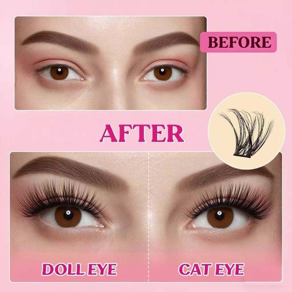 Lash Extension Kit 144PCS Individual Lashes Kit Thick style10-16mm,3-1