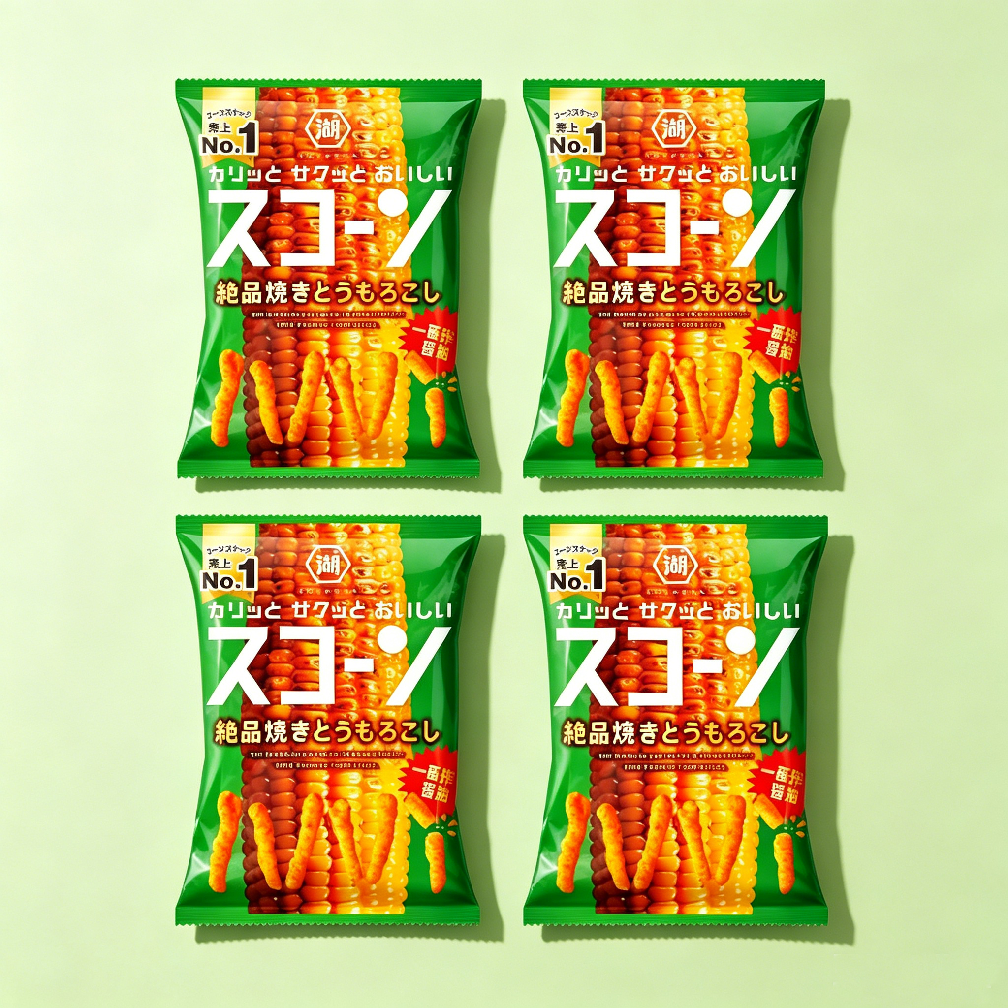 Koikeya Corn Snack Exquisite Roasted Corn Flavor- 73g*4 packs
