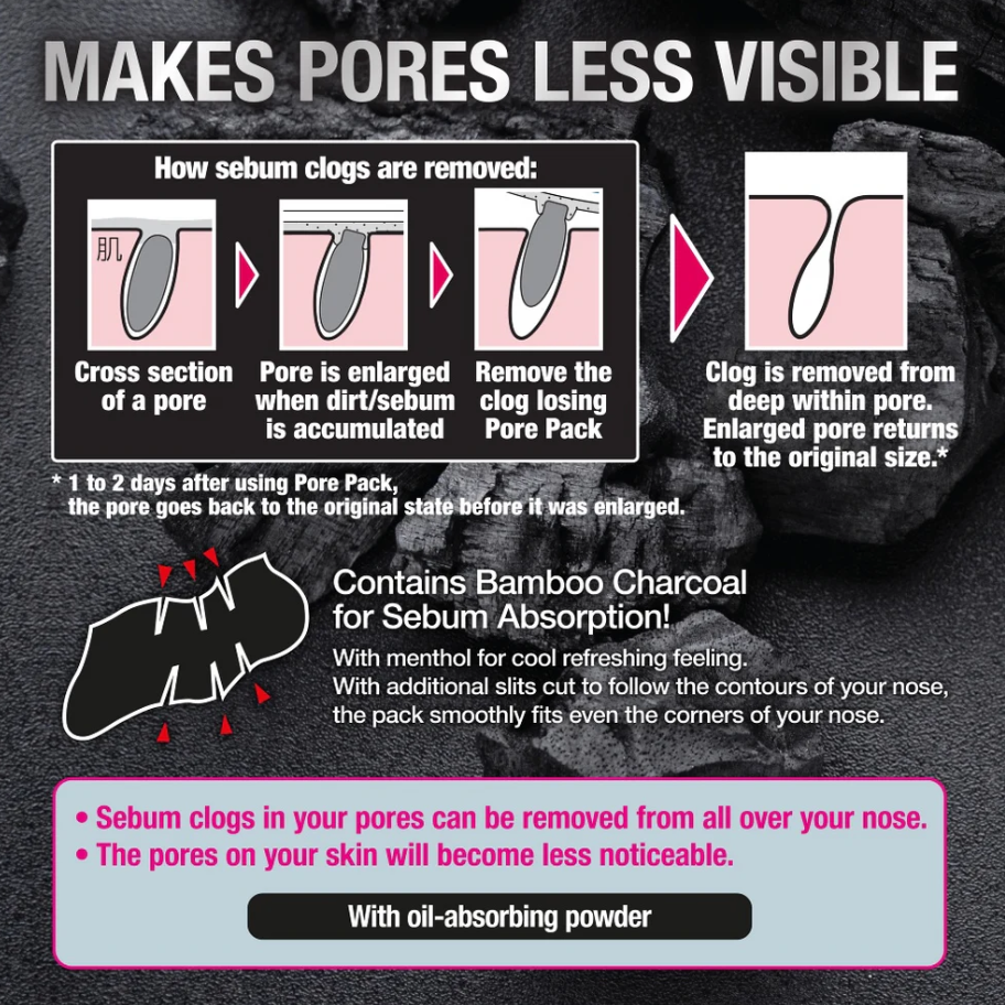 Kao Biore Men's Pore Cleaning Pack Black 10s