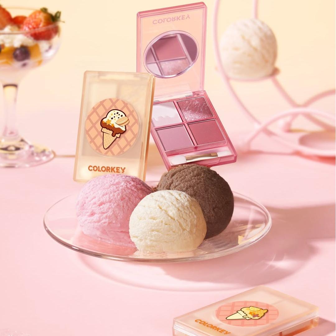 COLORKEY Pink Sweetie Ice Cream Series Eyeshadow Palette #03 Nama Choolate