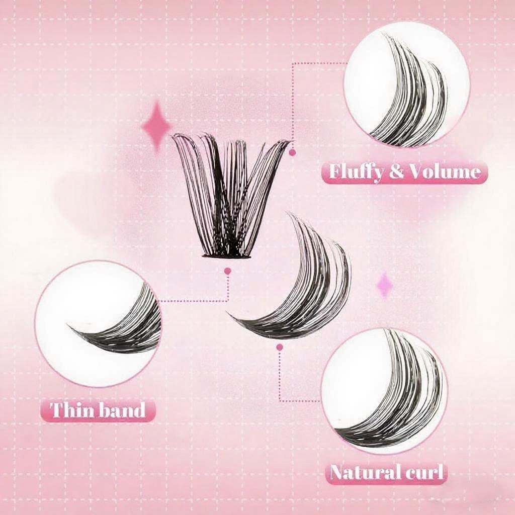 Lash Extension Kit 144PCS Individual Lashes Kit,10-16mm,3-2