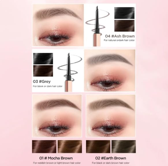 COLORKEY 4 In 1 All-in-One Makeup Set, Include Setting Spray*1 + Gloss Lip Tint*1 + Dual-ended Eyebrow Pencil *1+ Foundation Balm*1