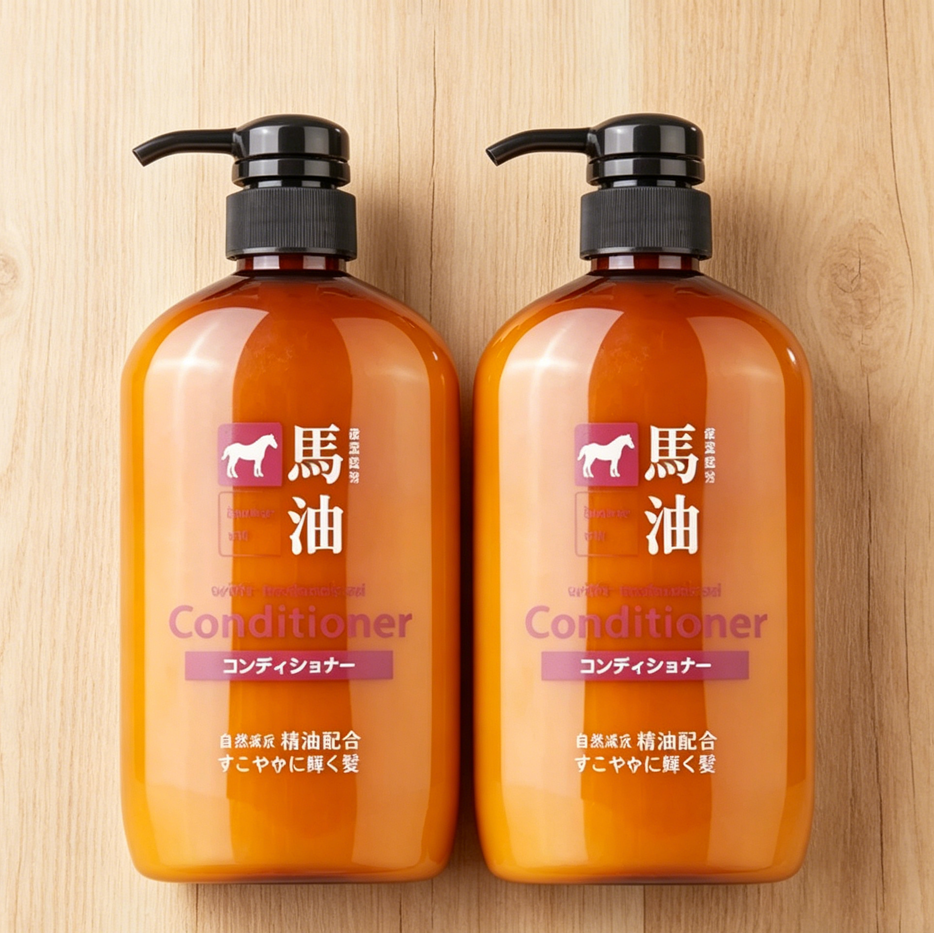 Kumano Horse Oil Conditioner 600ml*2 Packs