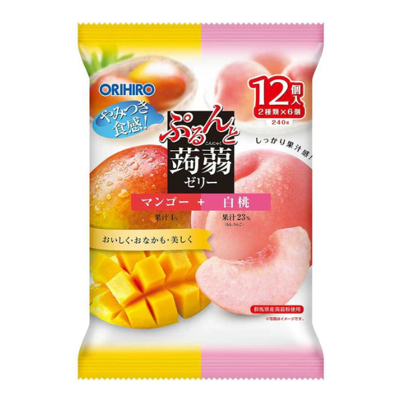 Orihiro Japanese Konjac Jelly Mango & White Peach - 240g*3 bags