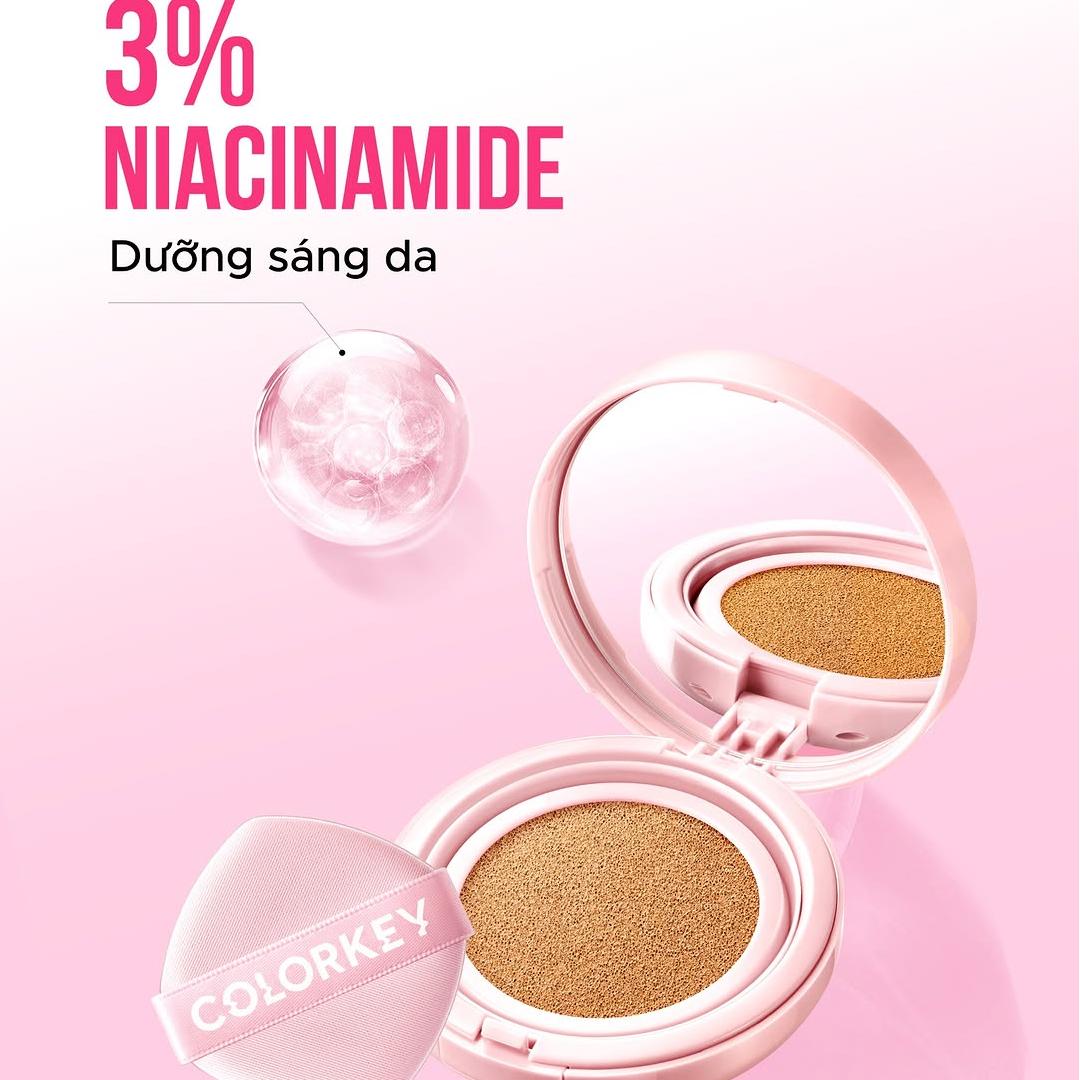 Colorkey Long Lasting Flawless Brightening Cushion Cream # P1