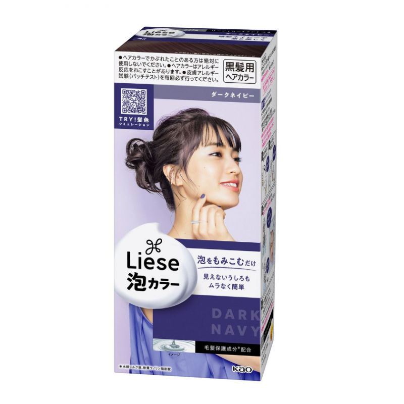 KAO Liese Prettia foam color Dark Navy