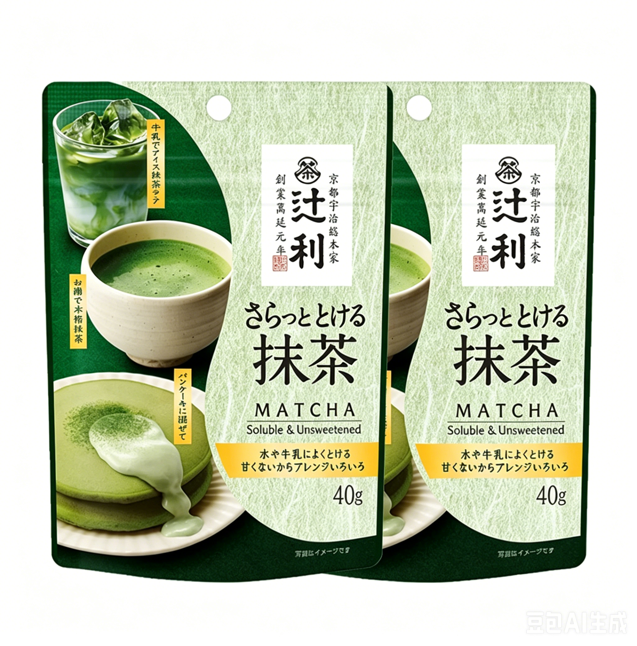 Tsujiri Matcha Milk Tea - 40g*2 bags
