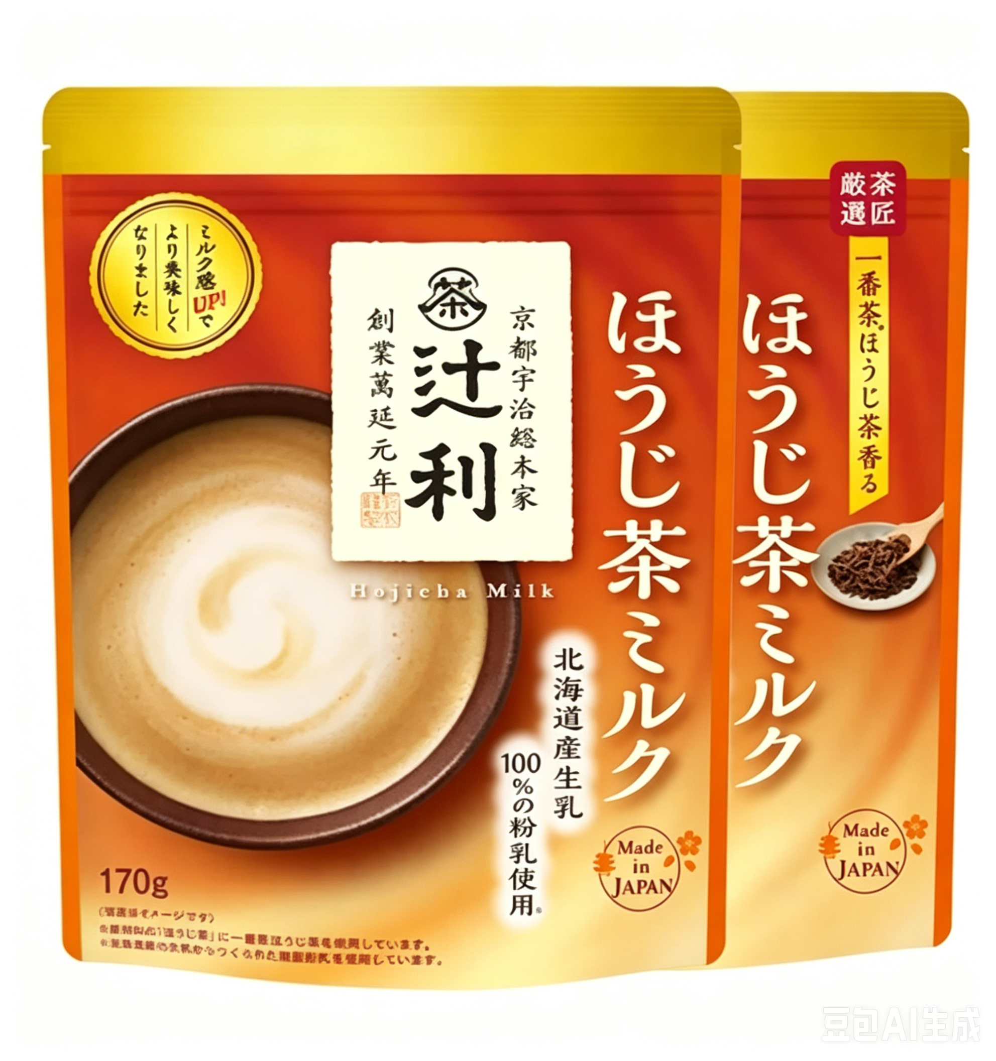 Tsujiri Hojicha Milk Powder 170g*2 bags