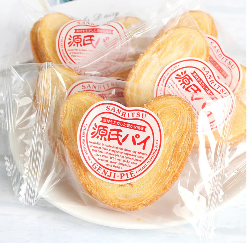 Sanritsu Genji Pie Heart-Shaped Puff Pastry Cookies 22pcs*2bags