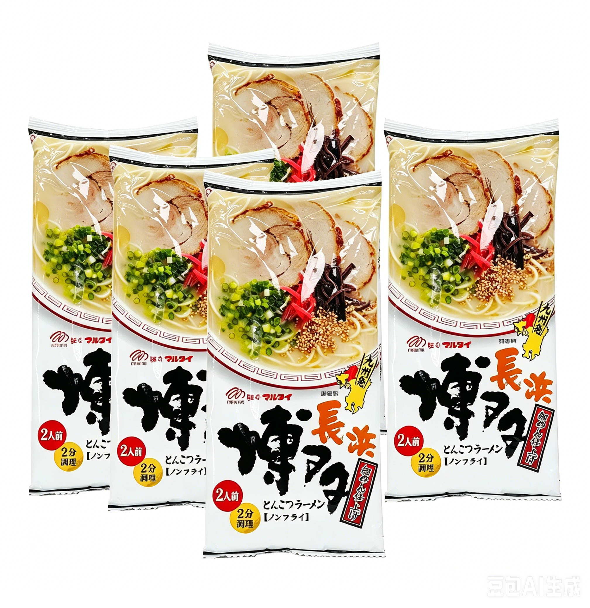 Marutai Hakata Soy Sauce Tonkotsu Ramen - 2 Servings, 185g*5bags