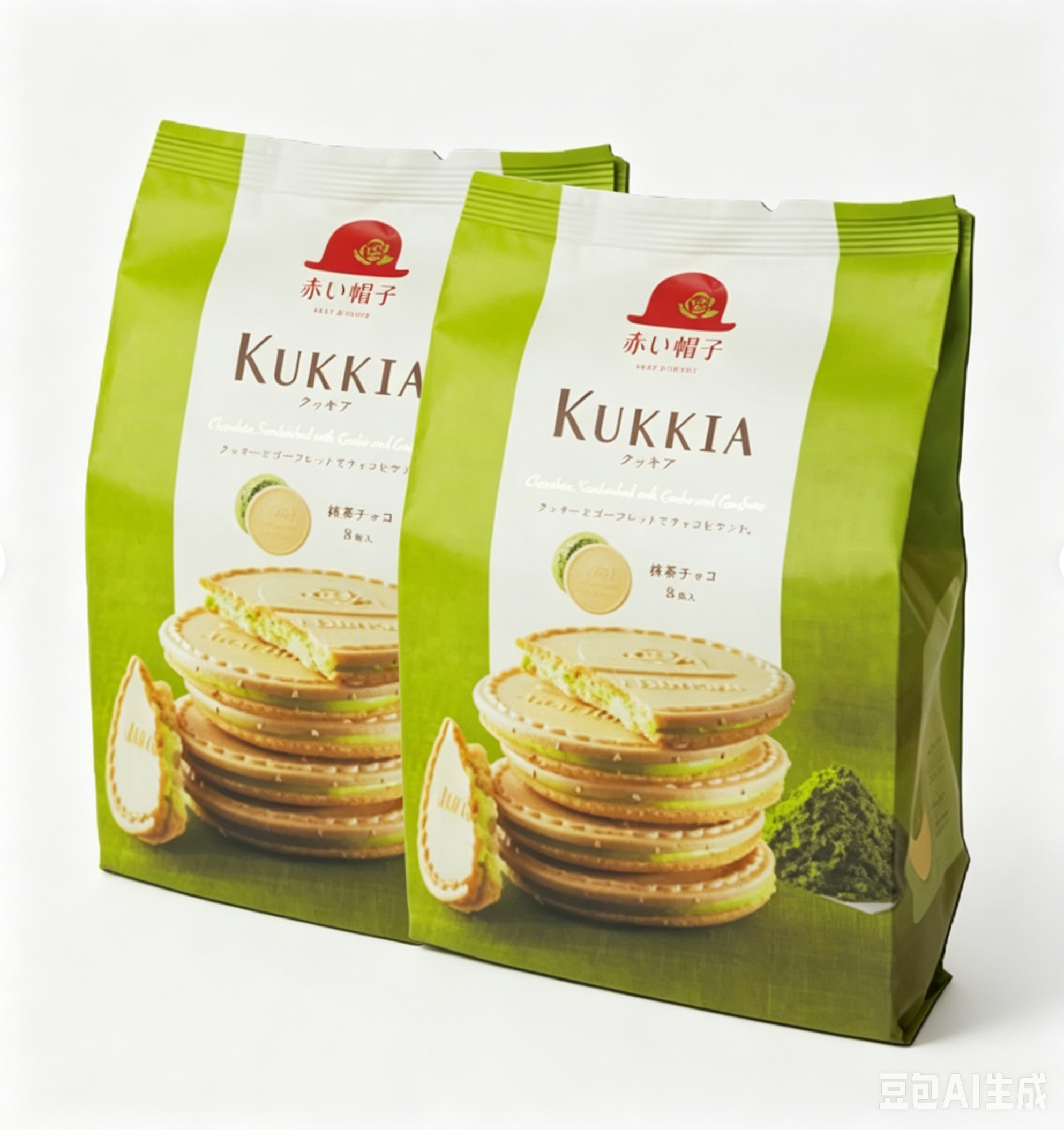 Akai Bohshi Cooque Matcha Chocolate 8 Pieces × 2 bags