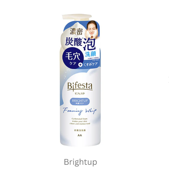Mandom Bifesta Carbonated Brightening Facial Cleansing Mousse 180g