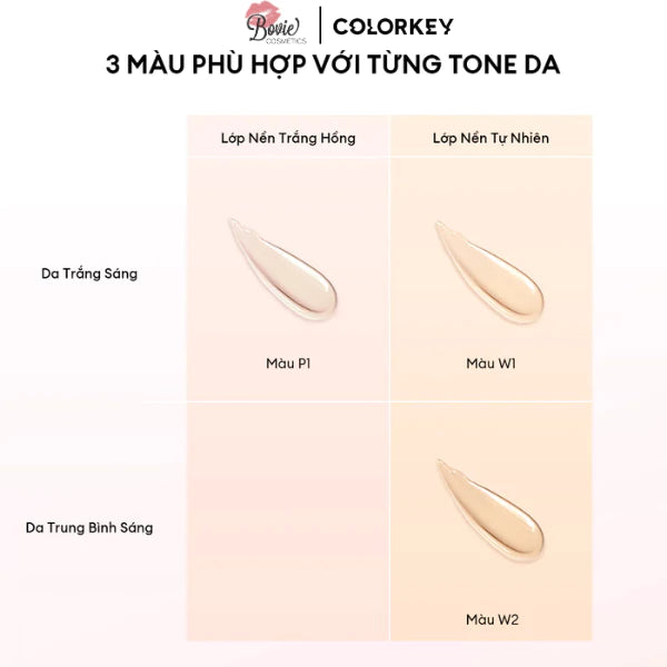 Colorkey Long Lasting Flawless Brightening Cushion Cream # W2