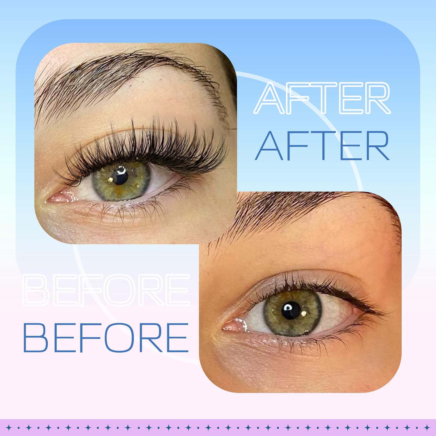 Pre-glued Lashes 60pcs Natural Look Reusable Cluster Lashes,5-1