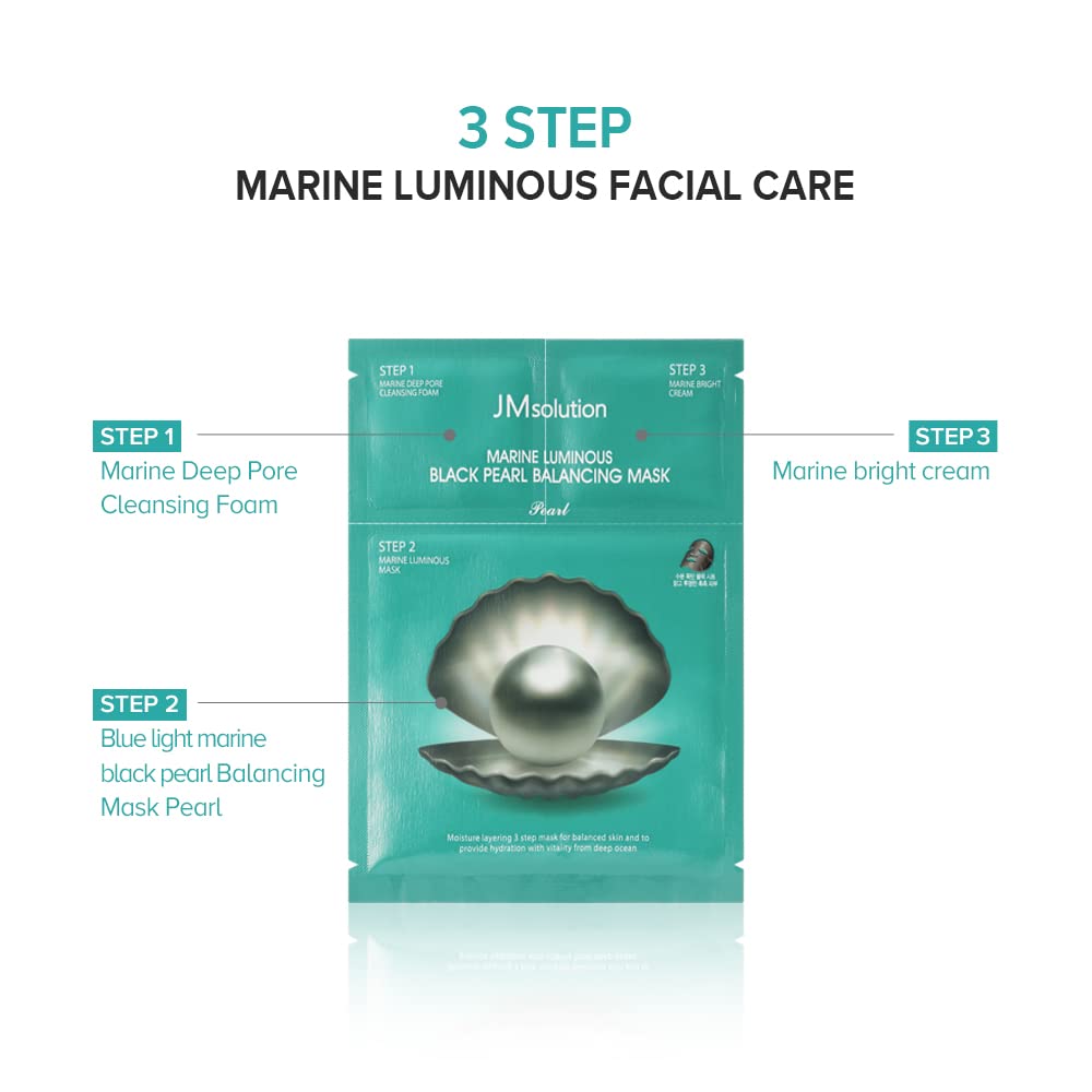 JM Solution Marine Luminous Black Pearl Balancing Mask Plus 10psc