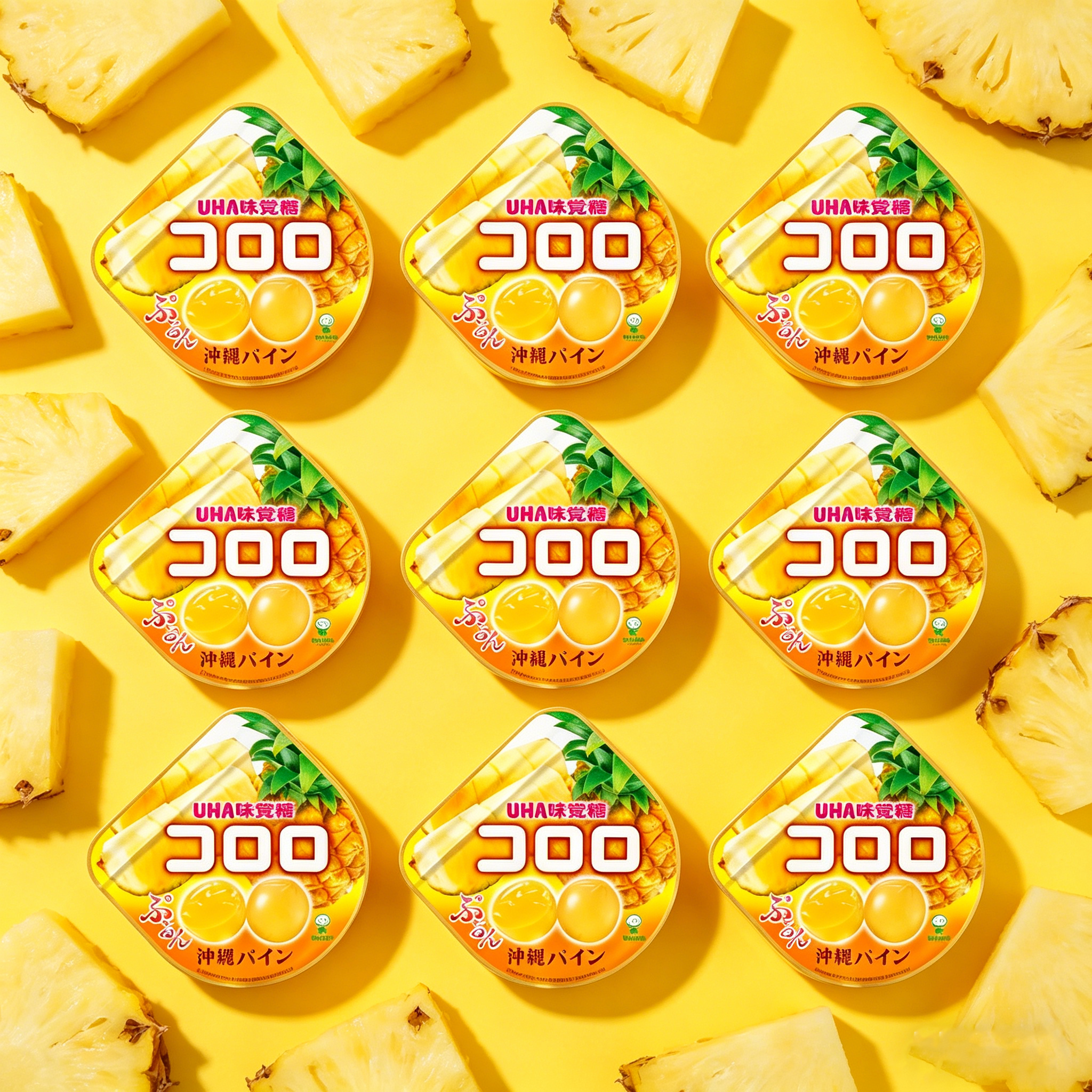 UHA Pineapple Juice Burst Gummies - 40g X 6 bags
