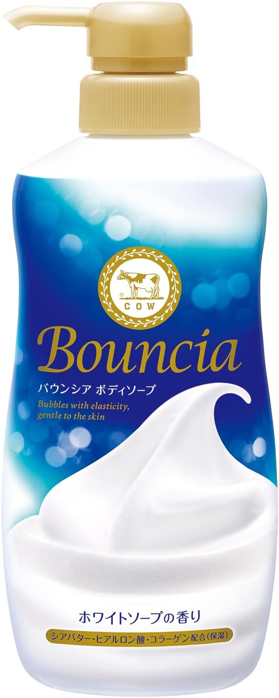Bouncia Body Soap White Soap Fragrance Pump 480ml