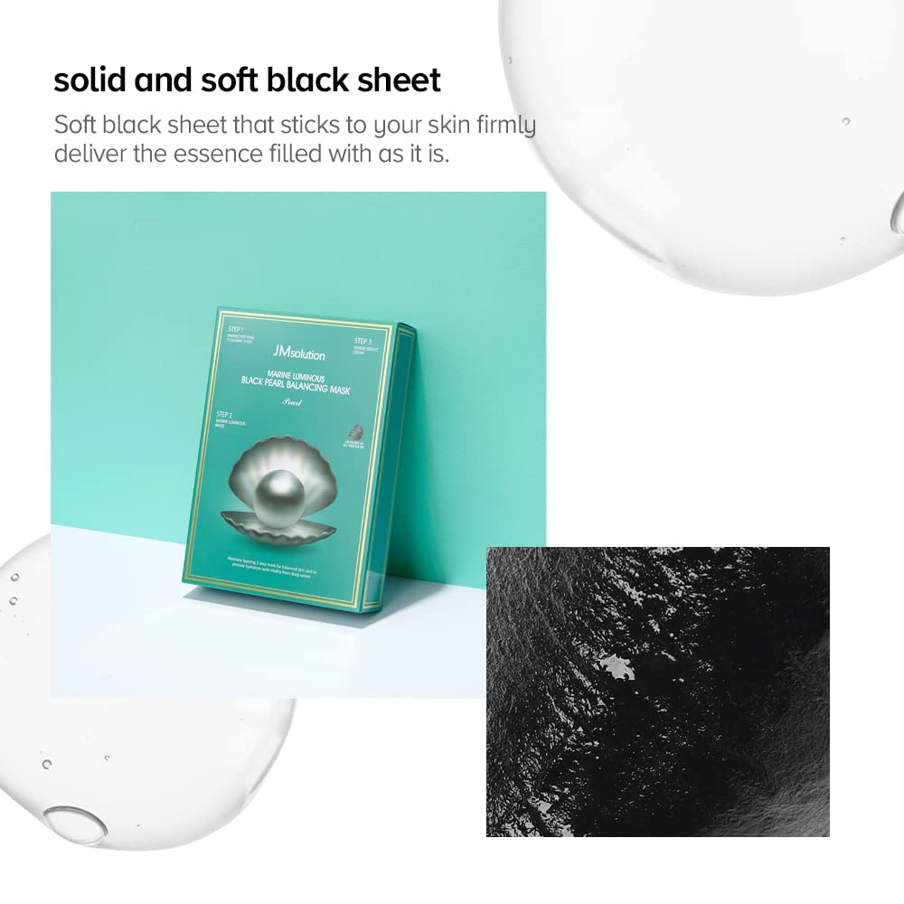 JM Solution Marine Luminous Black Pearl Balancing Mask Plus 10psc