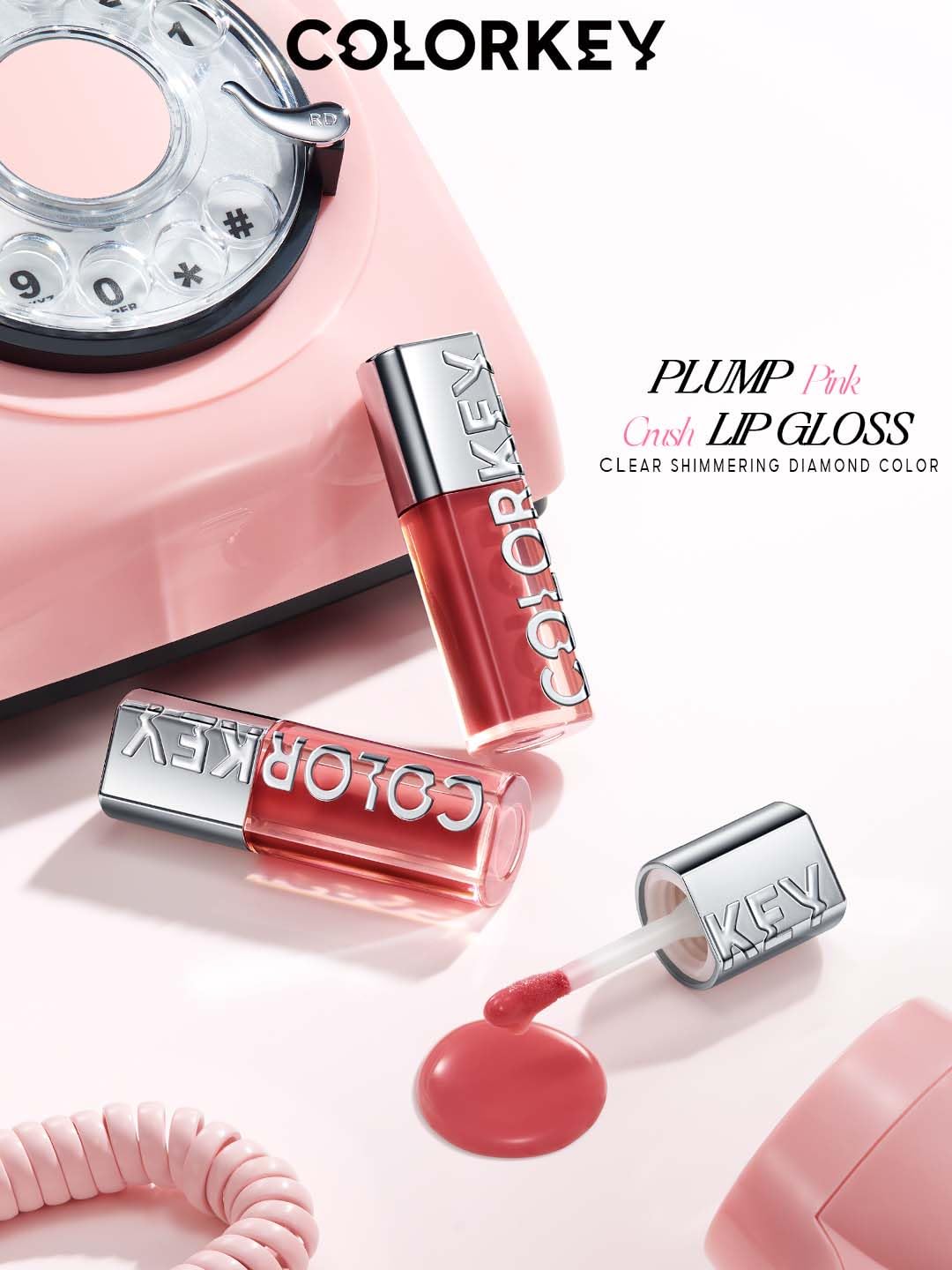 COLORKEY Lip Pluming Oil #G05 Crystal Candy(Contains Glitters), 3ml