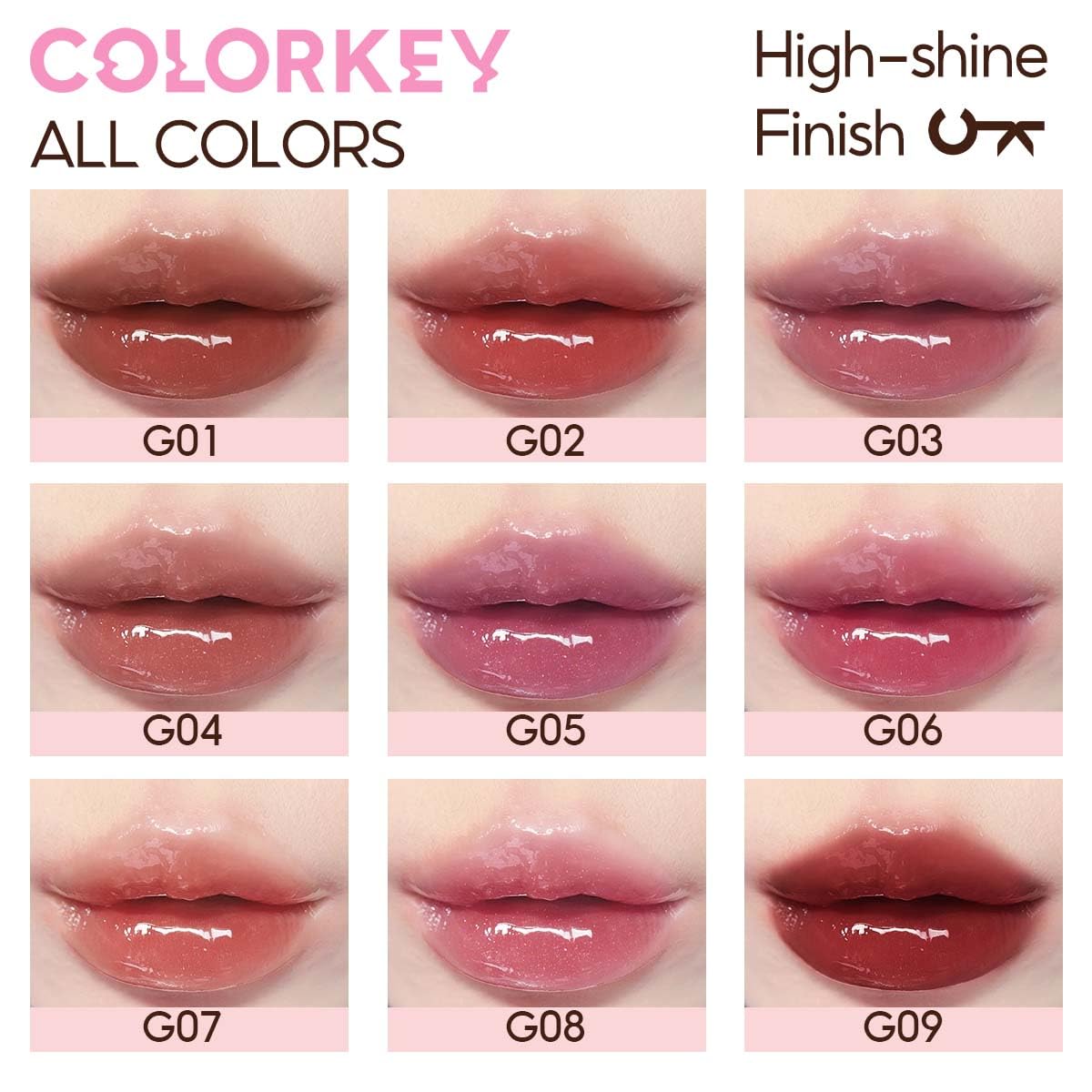 COLORKEY Lip Pluming Oil, Pink Diamond Edition G07 Peach Pink, 3ml