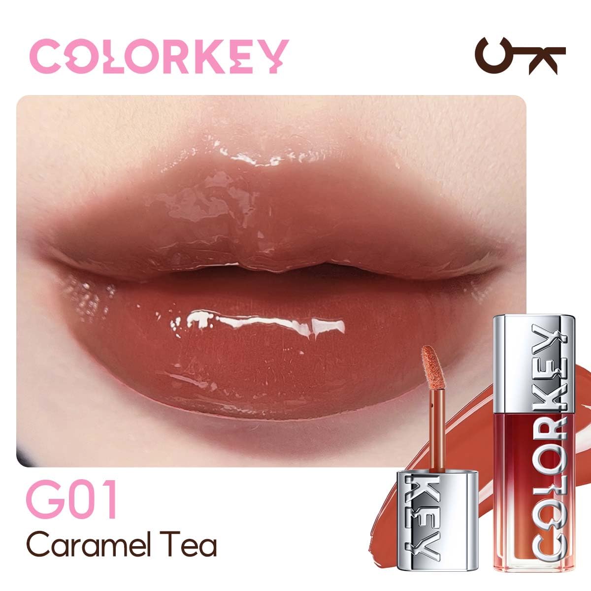 COLORKEY Lip Pluming Oil #G01 Caramel Tea, 3ml