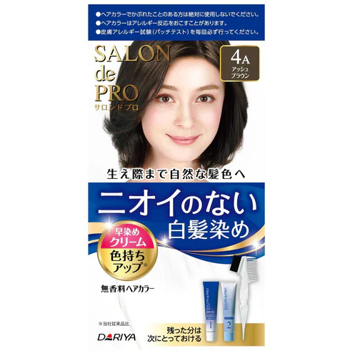DARIYA Salon de Pro Fragrance-free hair color Early dyeing cream 4 (Light Brown)