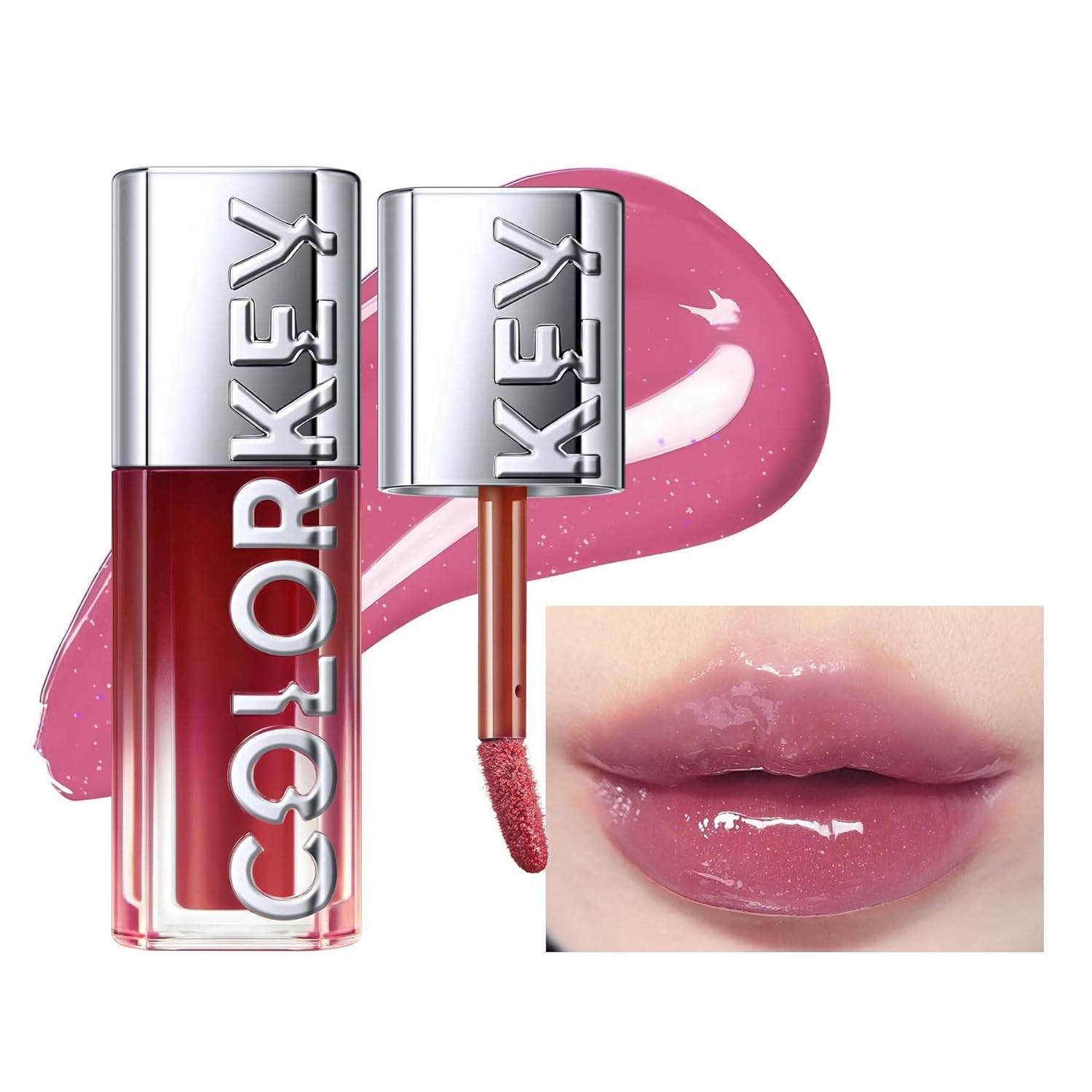 COLORKEY Lip Pluming Oil #G05 Crystal Candy(Contains Glitters), 3ml
