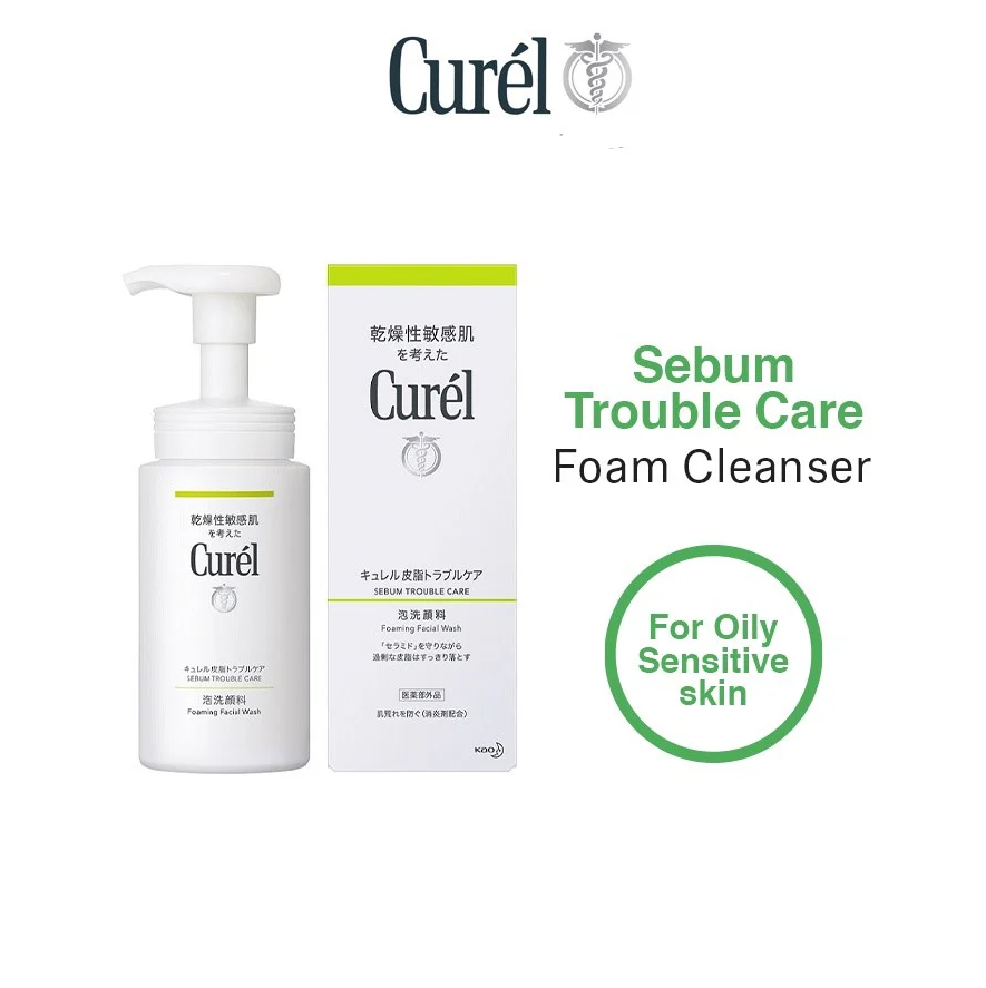 Curel Sebum Trouble Care Foam Cleanser 150ml