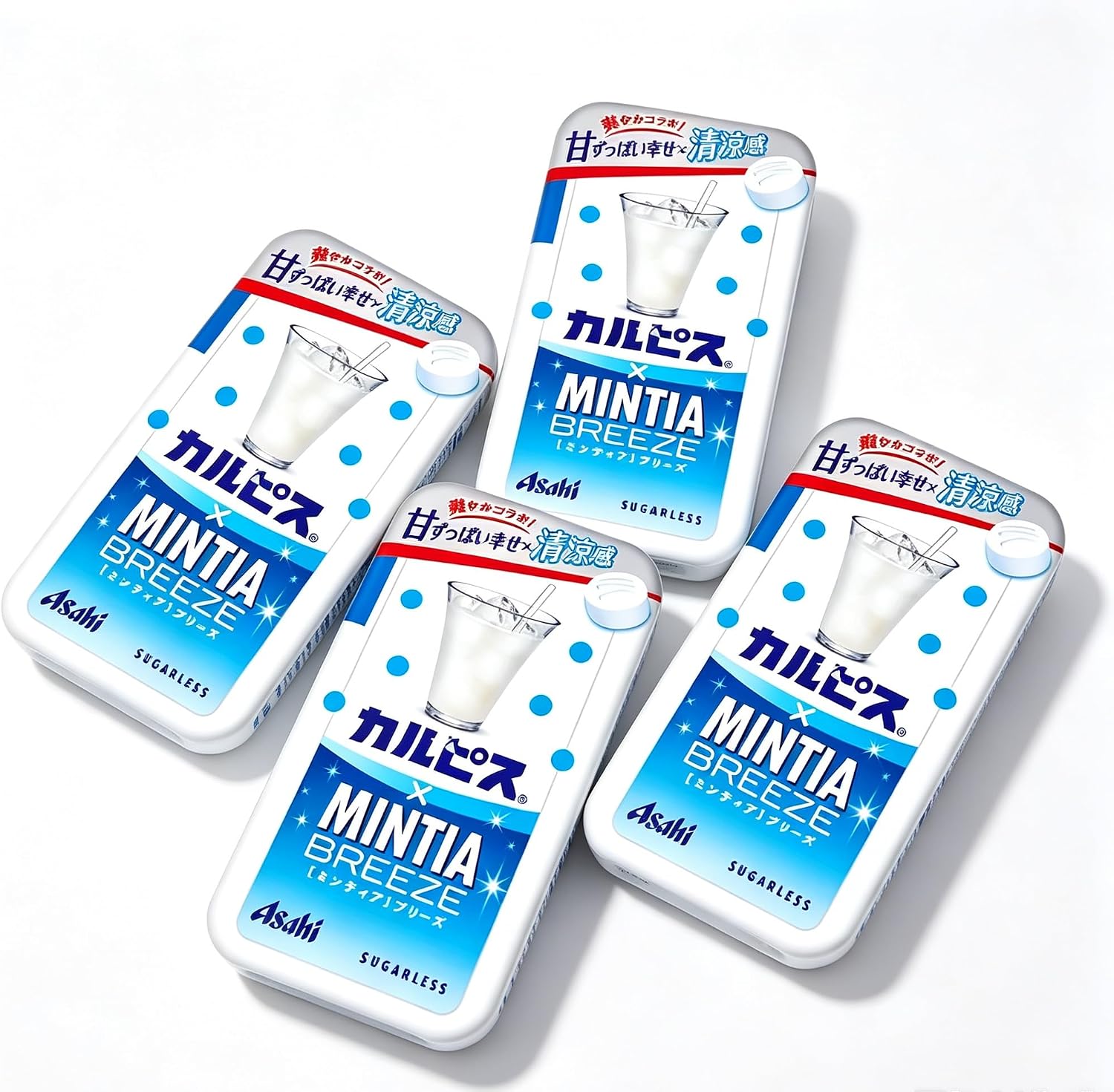 Asahi Mint Candy Sugarless Calpis Calpis x Mintia Breeze 30 Tablets 22g X 4packs