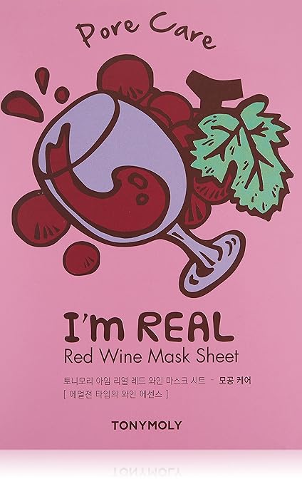 Tonymoly I AM RED WINE MASK SHEET , 1 Sheets