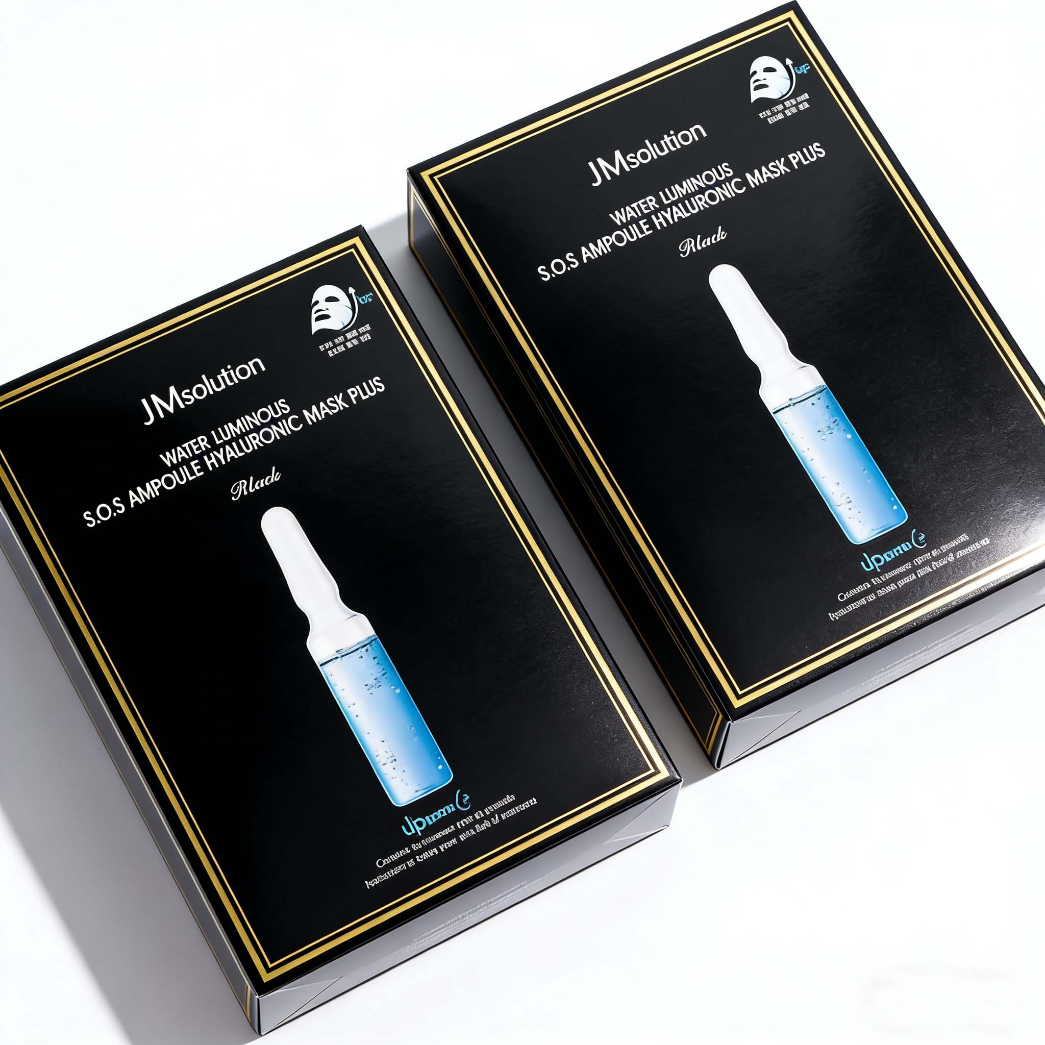 JM Solution Water Luminous SOS Ampoule Hyaluronic Mask 10 pcs (2 packs)