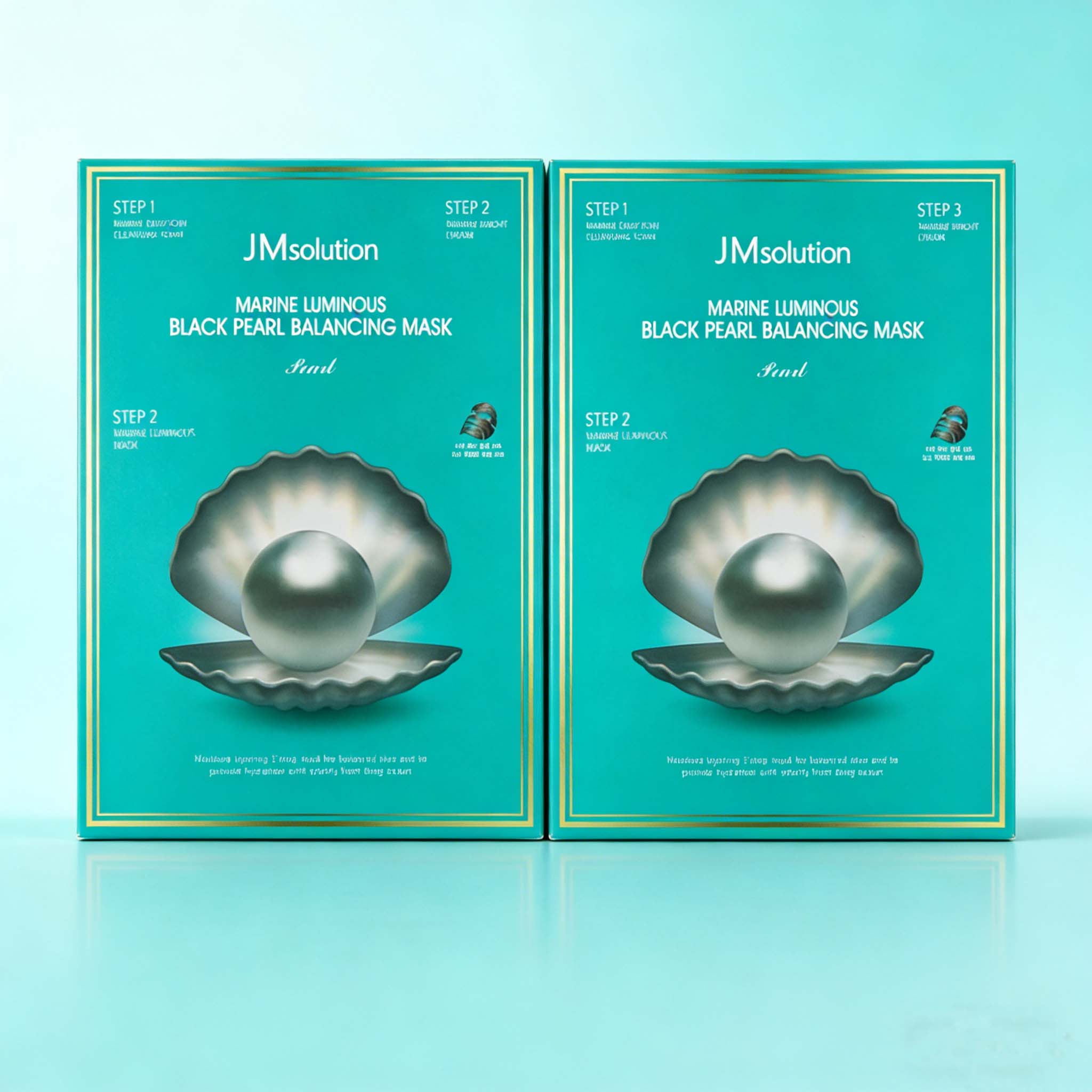 JM Solution Marine Luminous Black Pearl Balancing Mask Plus 10psc (2 pack)