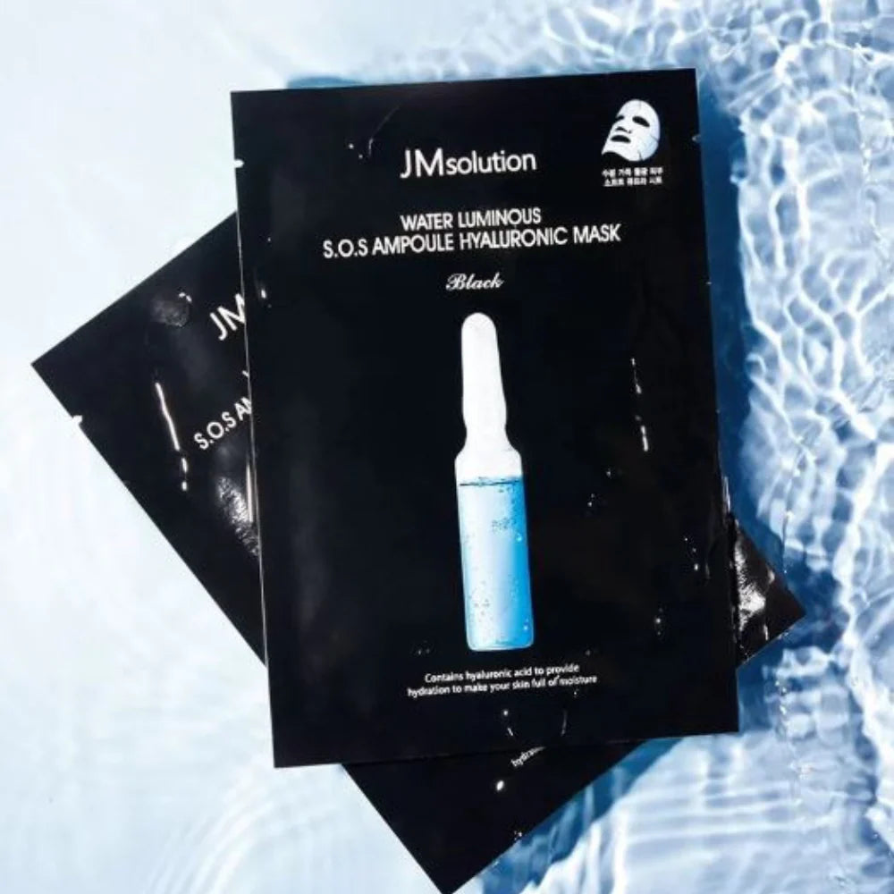 JM Solution Water Luminous SOS Ampoule Hyaluronic Mask 10 pcs