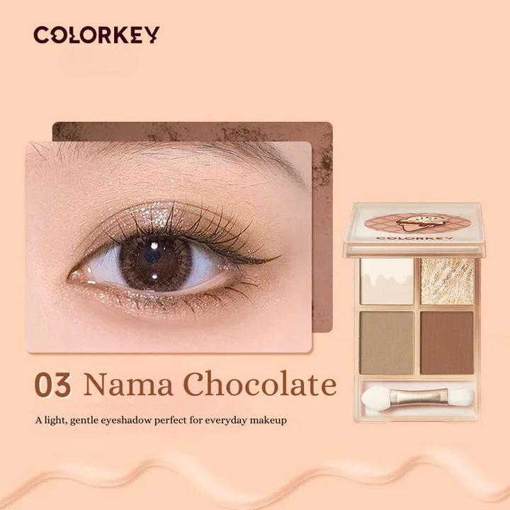 COLORKEY Pink Sweetie Ice Cream Series Eyeshadow Palette #03 Nama Choolate