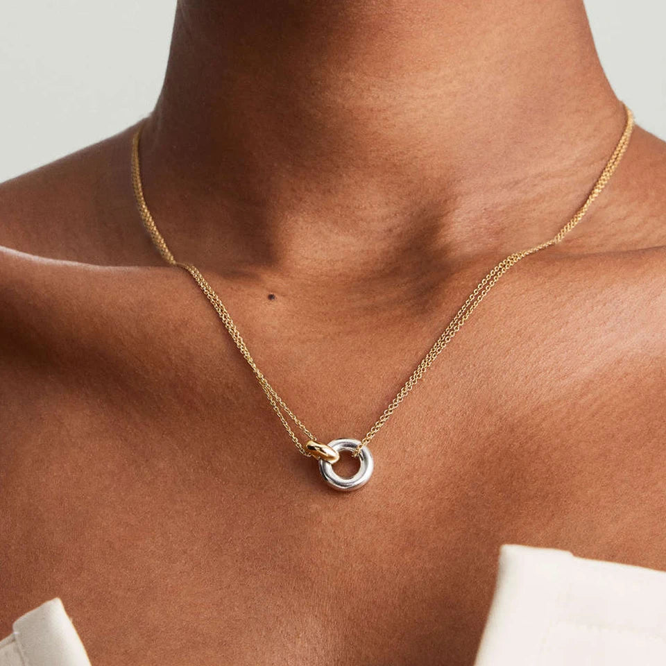 Glownim Stainless Steel Pendant Necklaces For Women Chokers Trend Fashion Festival Party Gift Jewelry