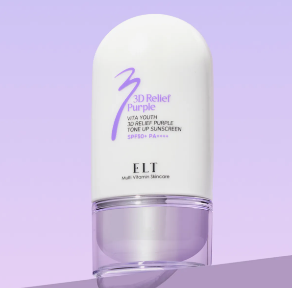 ELT Vita Youth 3D Relief Purple Tone Up Sunscreen 50ml (2 pack)