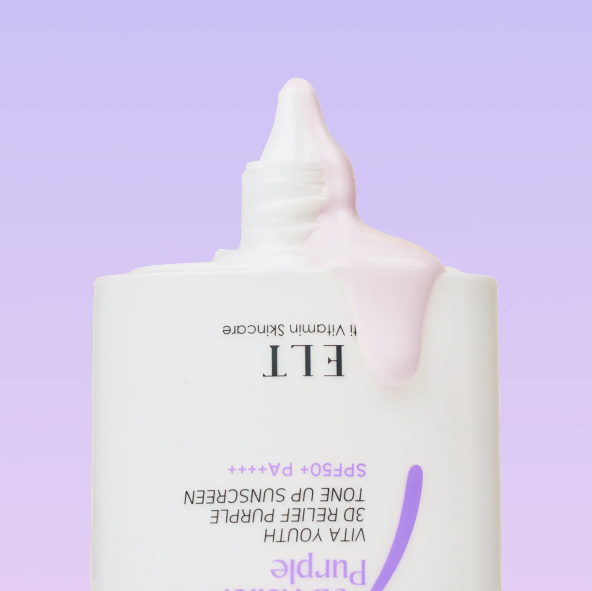ELT Vita Youth 3D Relief Purple Tone Up Sunscreen 50ml (2 pack)