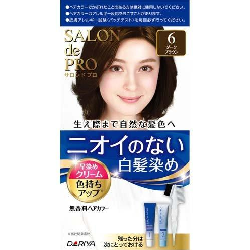 DARIYA Salon De Pro No Smell Hair Colour, 6 Dark Brown