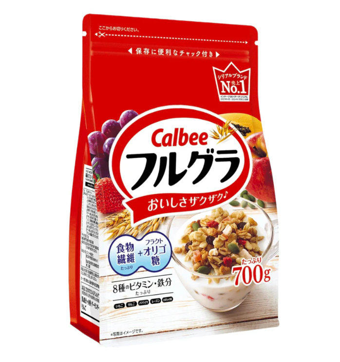 Calbee Japanese Fruit Granola Cereal - 700g(Pack of 2)