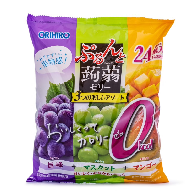 Orihiro Konjac Jelly - 3 Flavors (Kyoho Grape, Muscat, Mango) - 432g*3 bags
