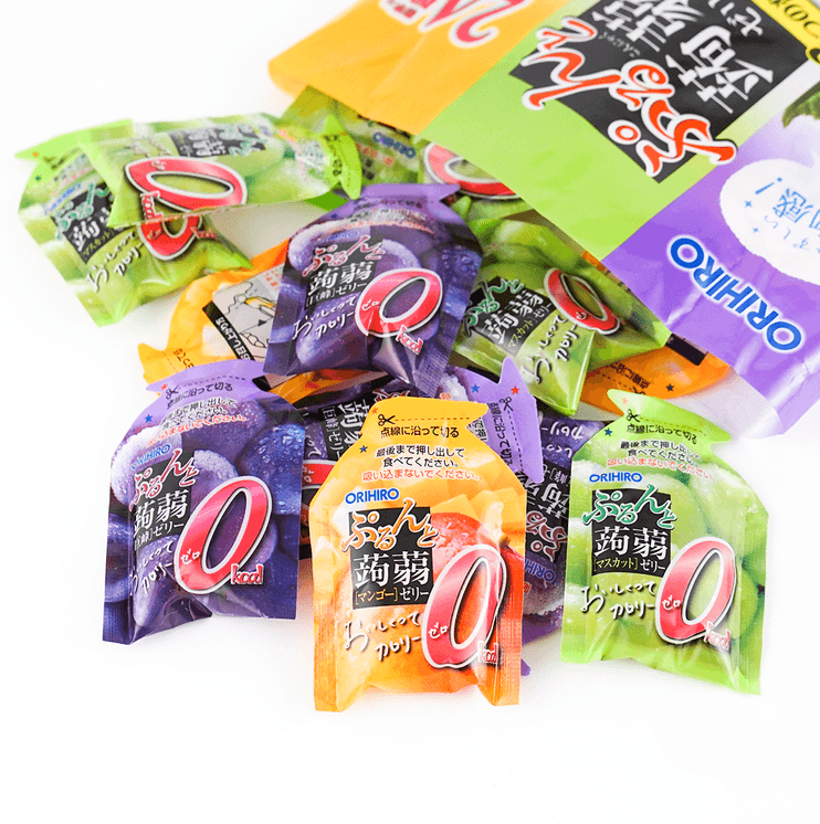 Orihiro Konjac Jelly - 3 Flavors (Kyoho Grape, Muscat, Mango) - 432g*3 bags