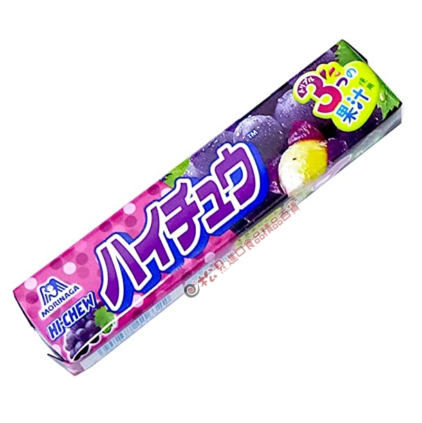 Morinaga Hi-Chew Grape Filled Soft Candy - 12 Pieces*6 packs