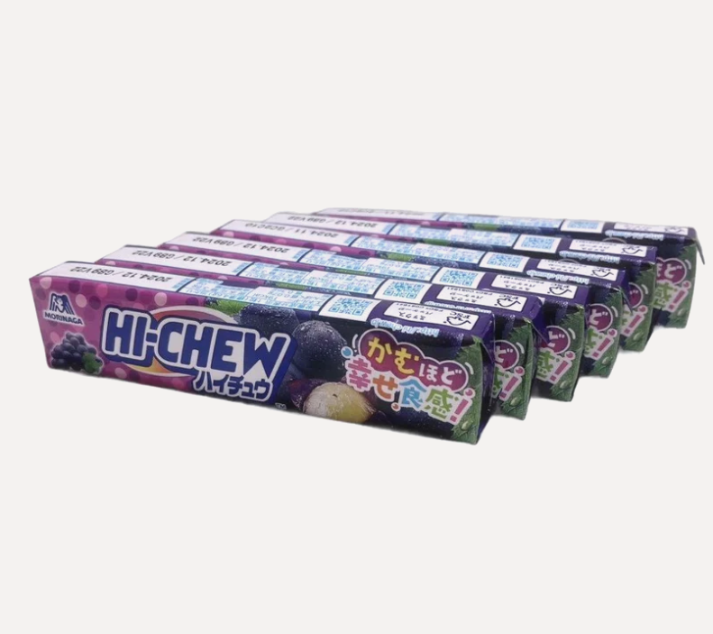 Morinaga Hi-Chew Grape Filled Soft Candy - 12 Pieces*6 packs