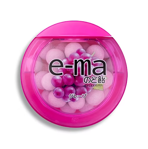 UHA Ema Throat Lozenges Grape Flavor - 33g X 3 packs