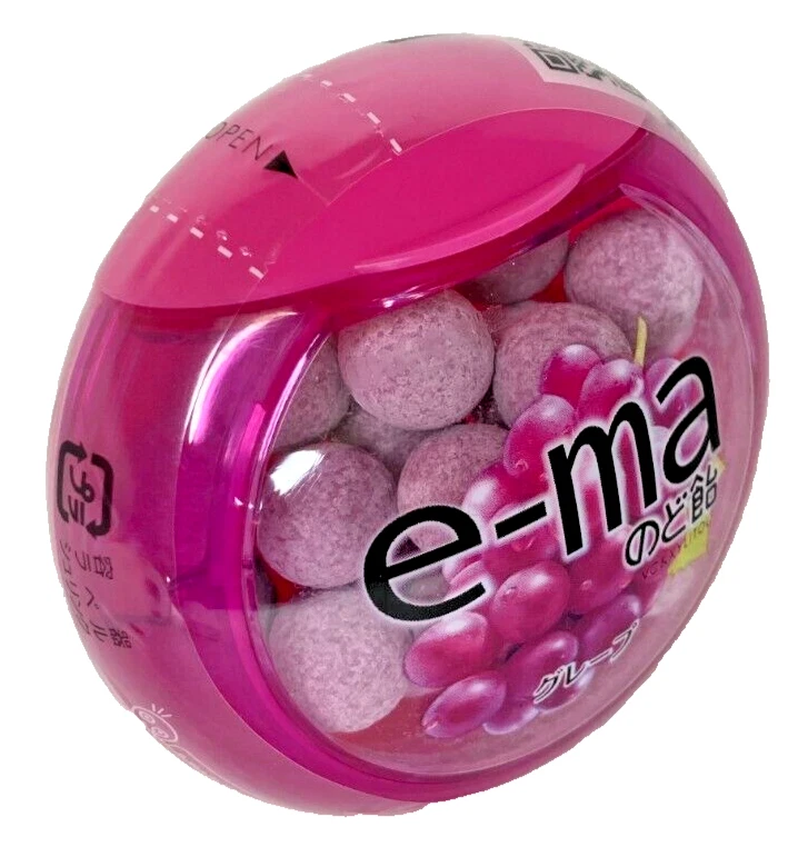 UHA Ema Throat Lozenges Grape Flavor - 33g X 3 packs